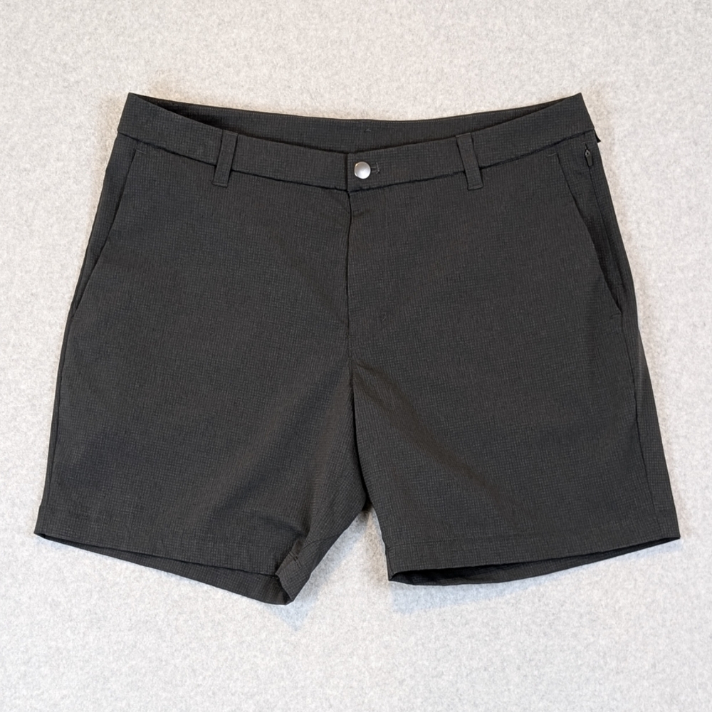 Lululemon Ventlight Commission Shorts Men's 36 Gray 7" Classic Fit Chino Golf